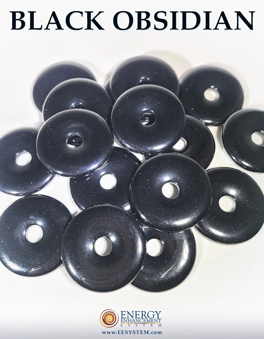 A collection of black colored medallion