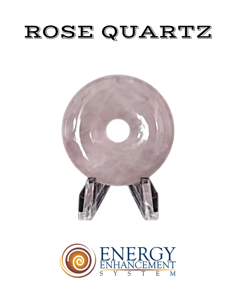 A rose quartz medallion