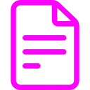 a purple icon of a document